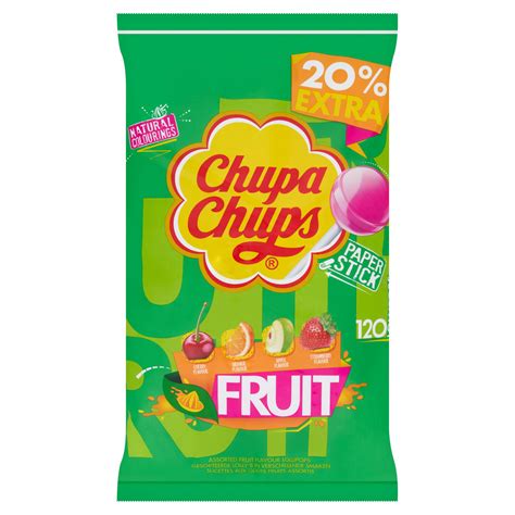 Chupa Chups 120 Fruit Lollipops 1440g Sweets Iceland Foods
