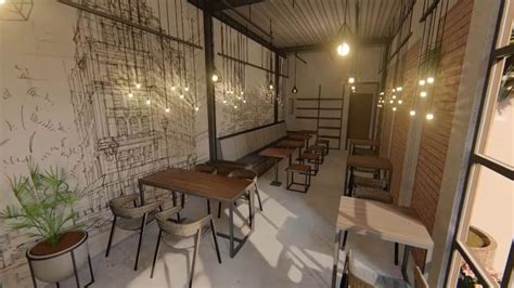 Desain Interior Cafe Minimalis Dan Kekinian Master Tukang