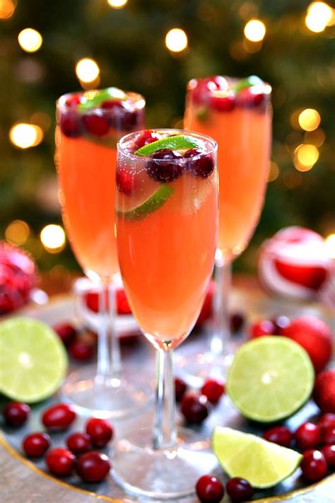 Christmas Mimosas Holiday Cocktail Recipe Kara Creates Recipe Christmas Cocktails