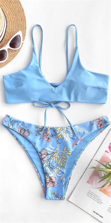 Cute Sky Blue Bikini Sets To Try Light Blue Bikini Bikinis Blue Bikini Set