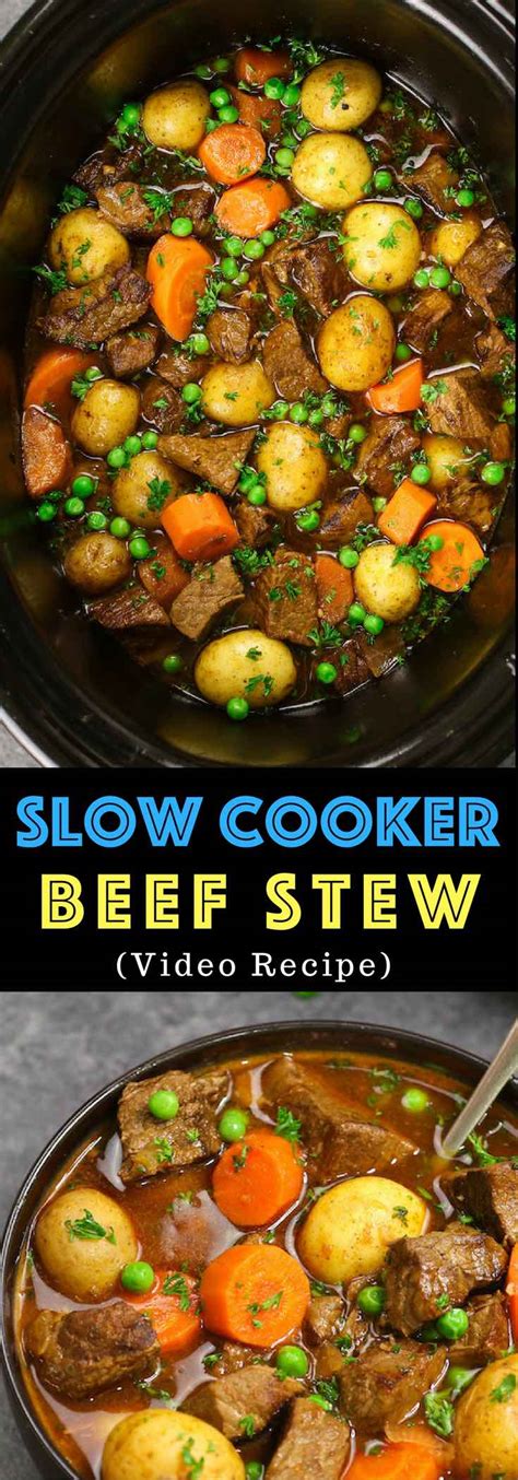 Slow cooker beef stew