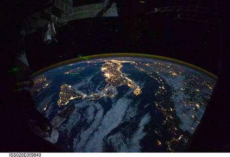 Europe And Africa At Night Nasa International Space Sta