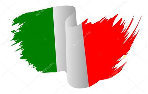 Bandiera vettoriale della repubblica italiana. Icona: bandiera italiana. Italia bandiera simbolo icona ...