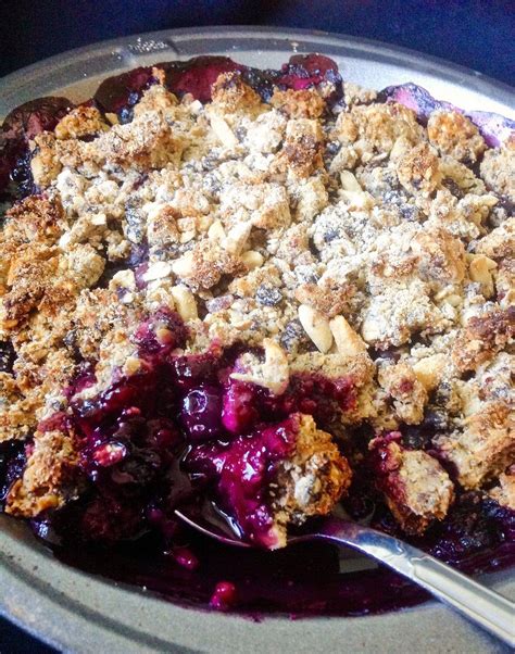 With the consumption of five or six pieces each week, it helps reduce the risk of developing a heart… Easy, Gluten-Free Blueberry Oat Crisp | Blueberry oat, Gluten free blueberry, Healthy vegan desserts
