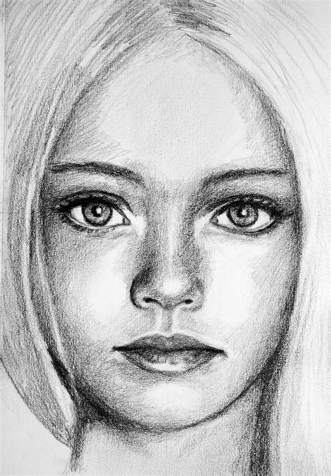 Pretty Girl Realistic Drawing Drawing Skill