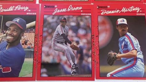 3 hits (autographs or memorabilia cards) 1989 Leaf/Donruss 90 Baseball cards #4 - YouTube
