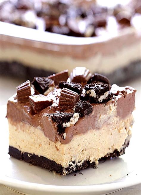 Easy summer recipes are just the thing that your next summertime gathering needs. No Bake Chocolate Peanut Butter Dessert - Cakescottage