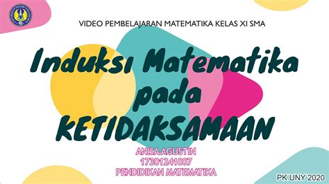 Video Pembelajaran Matematika Kelas Xi Induksi Matematika Pada
