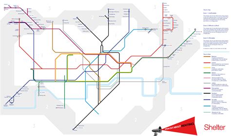Shocking New Tube Map Redefines Zones By Affordability Londonist