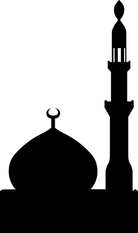 Clip Art Masjid Clipart Mosque Clip Art Gambar Kubah Masjid Hitam Putih