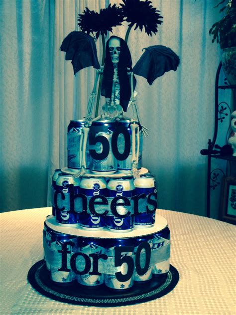 Here are the best 50th birthday gift ideas for men, women, or friends celebrating their 50th. Beer cake!! For my husbands surprise 50th birthday ...
