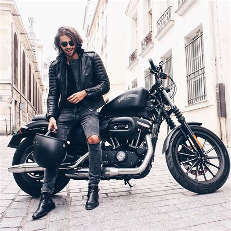 Hot Instagrammer Iamrenanpacheco In Leather Motorcycle Outfit
