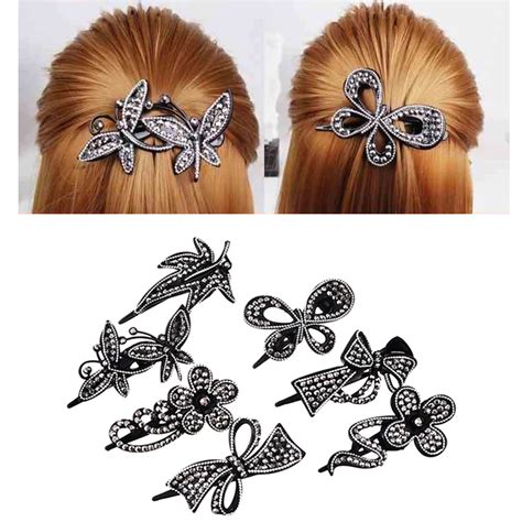 M Mism New 7 Types Girls Flower Tie With Diamond Hair Accessories Perfect Quality Of Women Hair