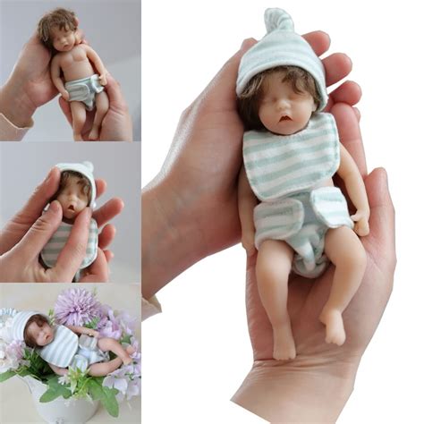 Buy Camandy Mini Reborn Baby Dolls Inch Cm Realistic Newborn Baby Dolls Full Body Silicone