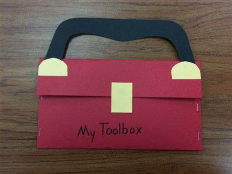 How to organize and store your art center supplies. Toolbox Craft | Preschool construction, Preschool construction crafts, Construction crafts