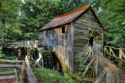 Open Door To Cades Cove Grist Mill Photograph By Carol Montoya Fine