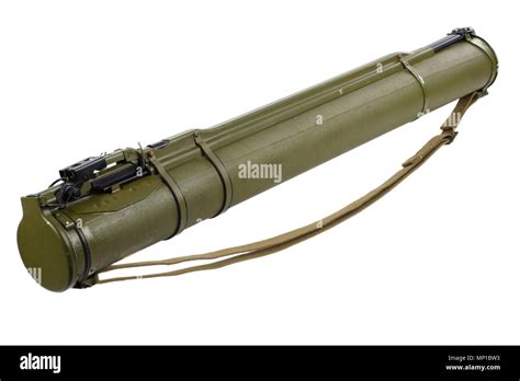Anti Tank Rocket Propelled Grenade Launcher Isolated On White Stock