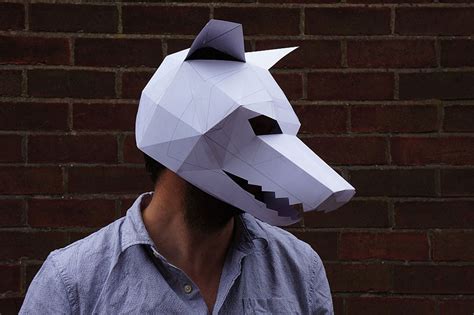 diy print  home geometric paper masks designbump