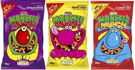 Monster Munch History Flavors Commercials Snack History