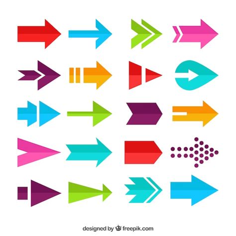 Infographic Arrows Pack Free Vector