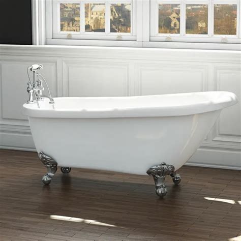 Traditional Freestanding Roll Top Bath Single Ended 1600 1700 With Claw
