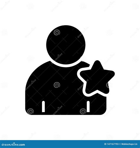 Black Solid Icon For Famous Most And Popular Stock Vector