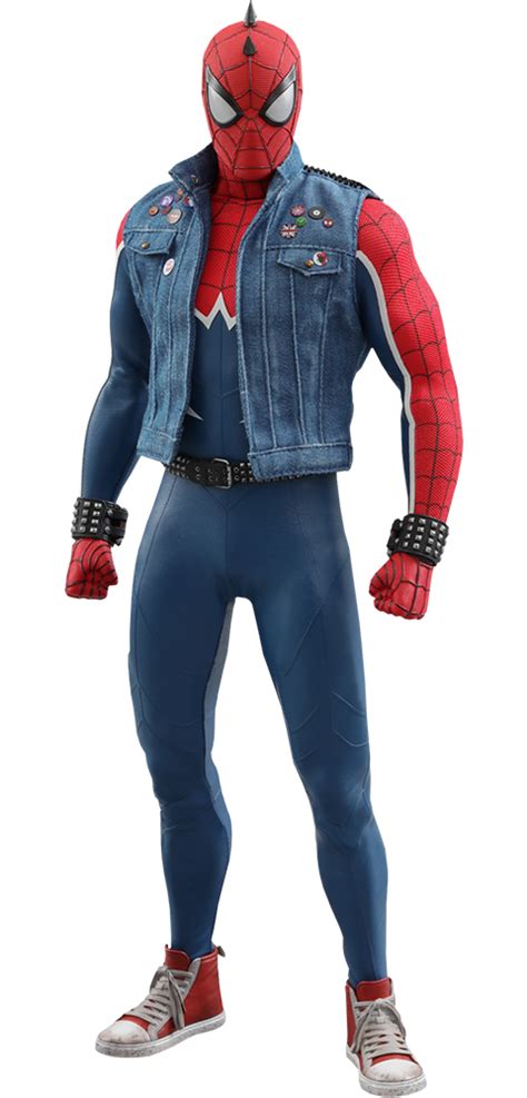 spiderman punk rock jumpsuit the spider punk suit hobart brown cosplay costume
