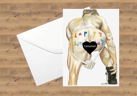 gay art print greetings card gay birthday gay anniversary gay etsy
