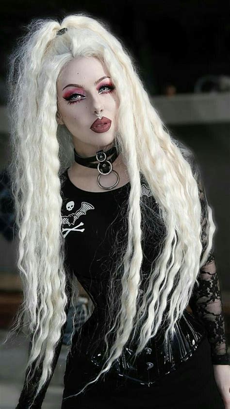 Dance Fashion Punk Fashion Gothic Fashion White Hair Beauty Dark