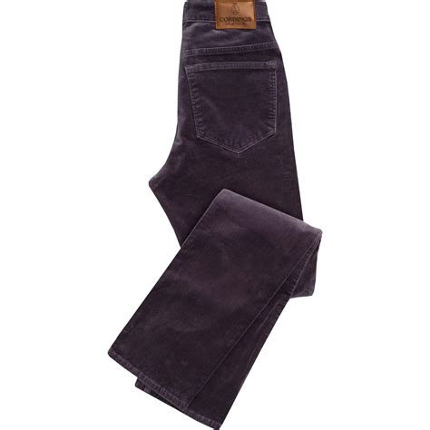 Violet Stretch Velvet Jeans Ladies Country Clothing Cordings