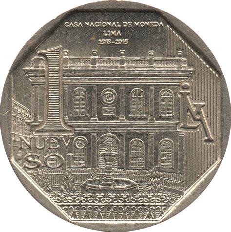 1 Nuevo Sol 450 Years Casa Nacional De Moneda Perú Numista
