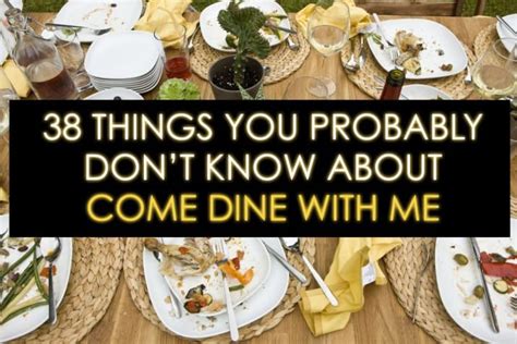 38 Things You Need To Know About Come Dine With Me Come Dine With