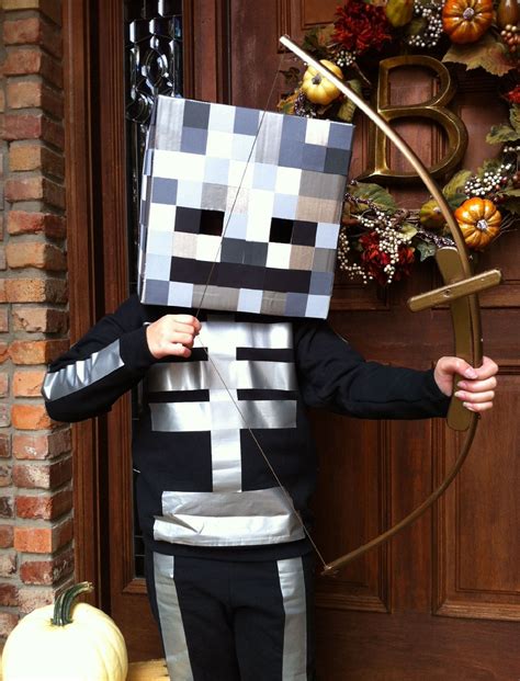 Halloween Costumes 2018 Homemade Minecraft Skeleton Costume
