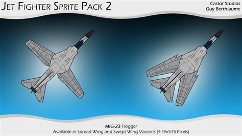 Jet Fighter Sprite Pack 2 By Castor Studios