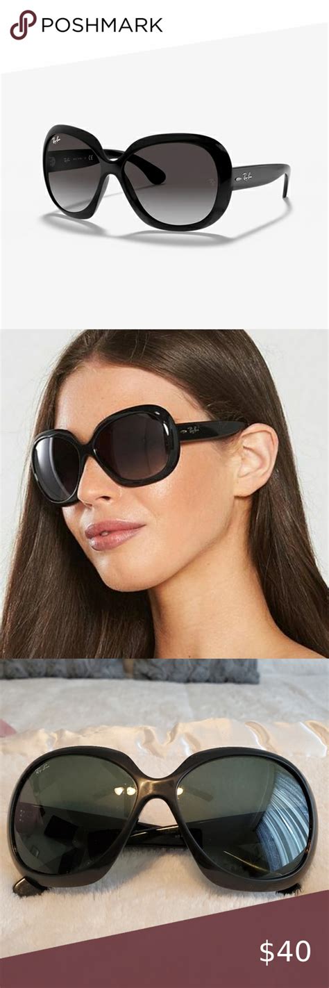 Ray Ban Jackie Ohh Ii Black Gradient Sunglasses Gradient Sunglasses Sunglasses Square