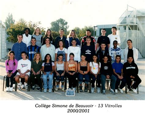 Photo de classe Classe de 4ème D de 2000, Collège Simone De Beauvoir