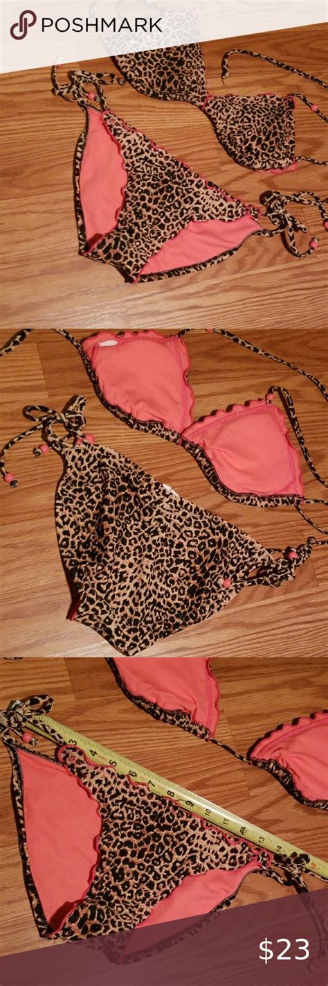 Cheetah Bikini Med Cheetah Bikini Push Up Bikini Tops Black And