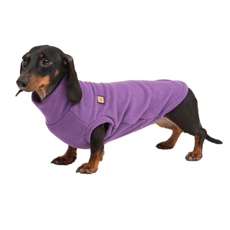 Dog Jumper Warm Cosy Fleece Dachshund Clothing Ginger Ted Ginger