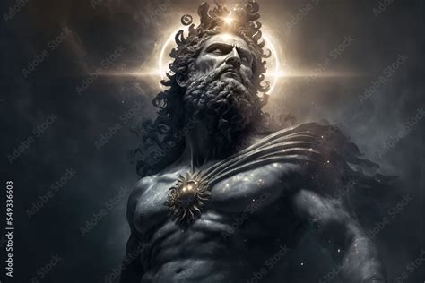 The Primordial Darkness Embodying A Greek God Erebus Wearing Ancient
