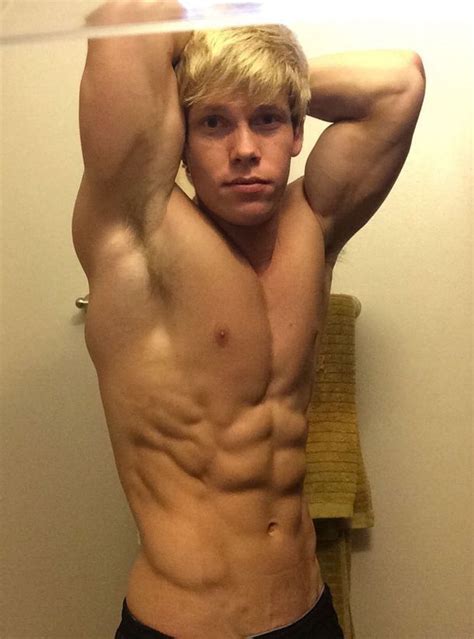 Shirtless Male College Frat Jock Muscular Athletic Ripped Abs Photo X