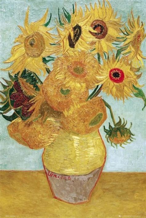 We don't know what really made him paint sunflowers. Vincent van Gogh - sunflowers Poster | Sold at Europosters