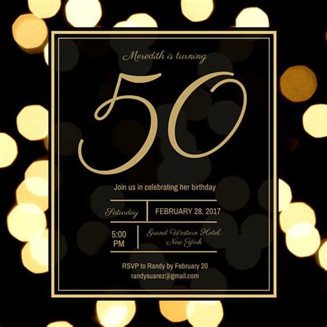 50th Birthday Flyer Template Free Best Template Ideas