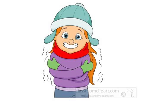 Freezing Cold Cartoon Woman Use These Free Images For Your Websites