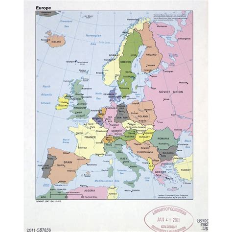 World Maps Large Detailed Political Map Of Europe With Marks Of Capital