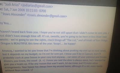 Travis Alexander And Jodi Arias Emails