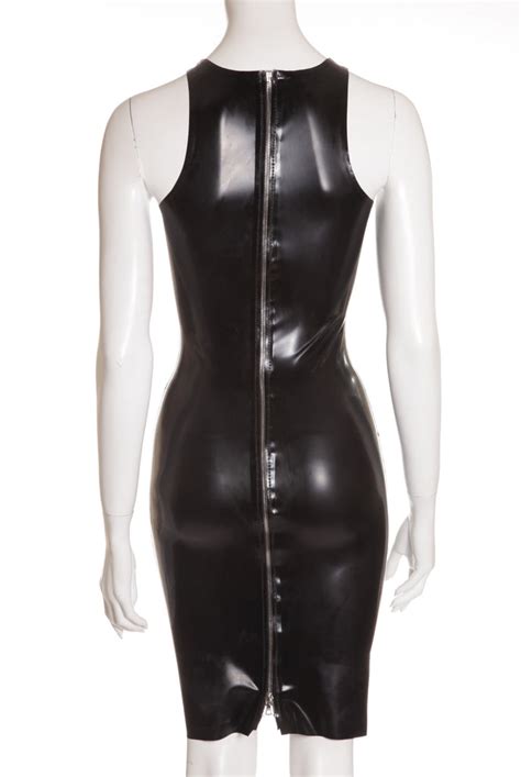 Kim West Latex Fashion Latex Manhattan Dress Black