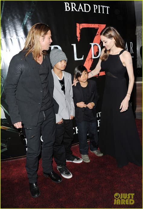 Maddox And Pax Jolie Pitt Join Angelina Jolie And Brad Pitt At World War Z