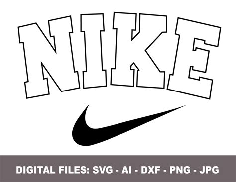 Nike Retro Design Nike Vintage Outline Logo Nike Design Etsy