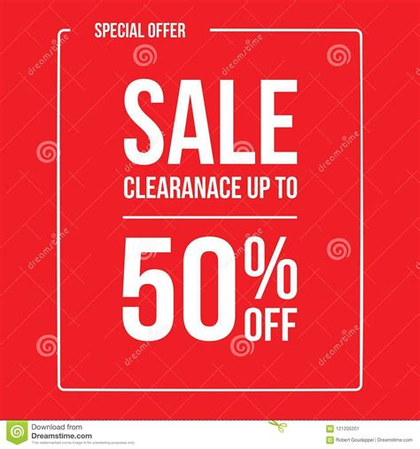 Clearance Sale 50 stock vector. Illustration of clearance ...