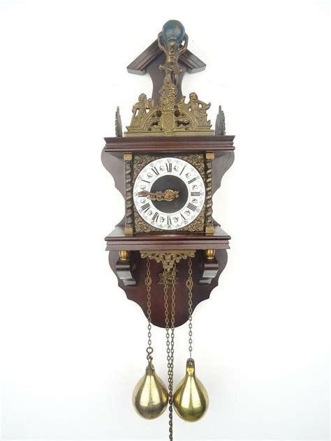 Zaanse Dutch Wall Clock Vintage Antique 8 Day Warmink Wuba Junghans